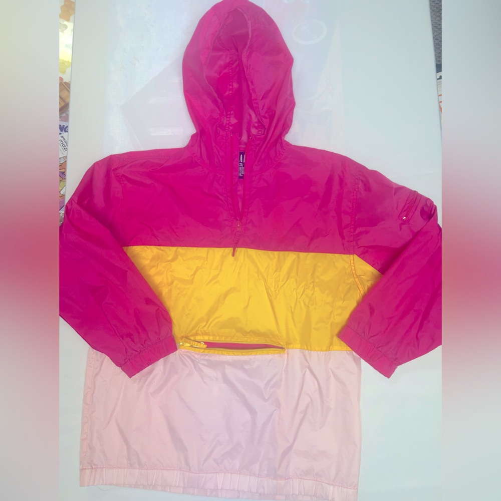 Vintage (2001) GAP colourblock “pack-it-ups” Girls windbreaker